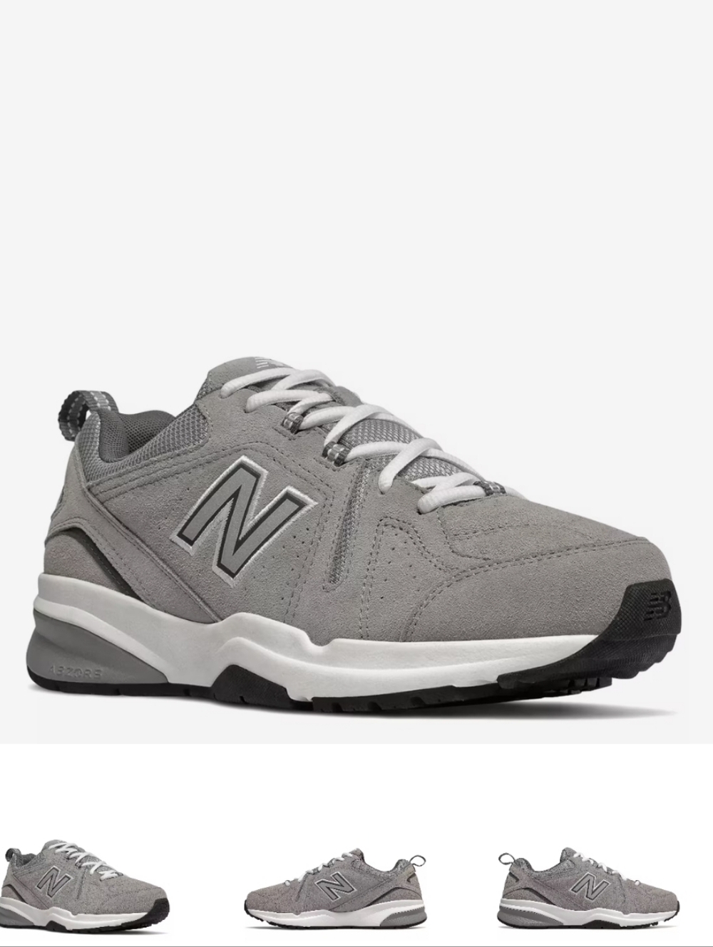 New Balance 608  Men's Grey Suede Athletic Sneaker
